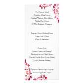 Modern Red Vine Floral - Menu (Achterkant)