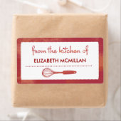 Modern Red Whisk Canning/Kitchen Labels (Insitu)