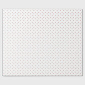 Modern Red & White Hearts Pattern Valentine Day Cadeaupapier (Vlak)