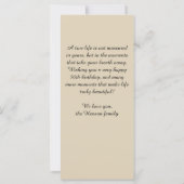 Modern Red Wine Glass Script 50th Birthday  Kaart (Achterkant)