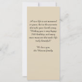 Modern Red Wine Glass Script 60th Birthday  Kaart (Achterkant)