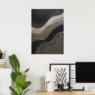 MODERN REFINEMENT: Elegant Wall Art for Discerning Poster