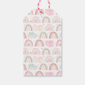 Modern Regenboog Verjaardagsfeest Zo BRIGHT Cadeaulabel (Achterkant)