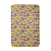 Modern regenboogpatroon badmat (Voorkant Verticaal)