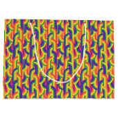 Modern regenboogpatroon groot cadeauzakje (Achterkant)