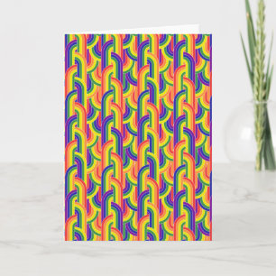 Modern regenboogpatroon kaart