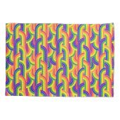 Modern regenboogpatroon kussensloop (Achterkant-Links)