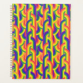 Modern regenboogpatroon planner (Voorkant)