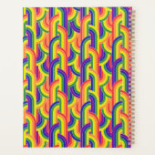 Modern regenboogpatroon planner (Achterkant)