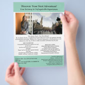 modern reisbureau flyer (Hand)