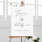 Modern repetitie diner de avond voor ontvangst poster