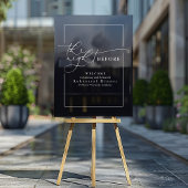 Modern repetitie diner zwart welkom acryl bord