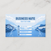 Modern Residential Pressure Washing Mist Glow Visitekaartje (Achterkant)