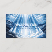 Modern Residential Pressure Washing Mist Glow Visitekaartje (Voorkant)