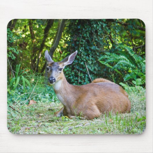 Modern Resting Deer Mousepad Muismat (Voorkant)