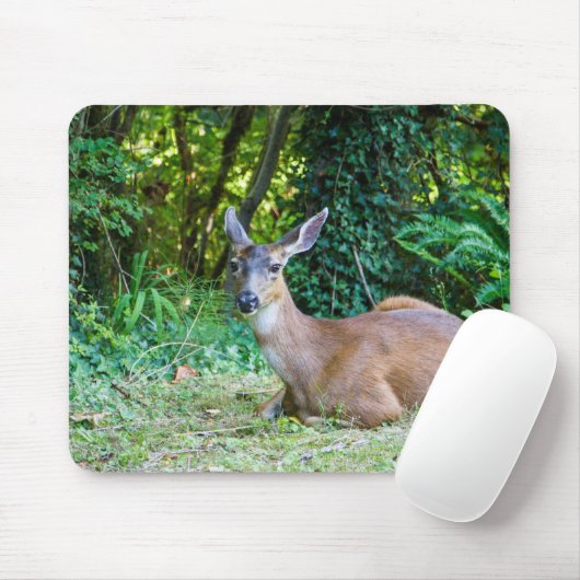 Modern Resting Deer Mousepad Muismat (Met muis)