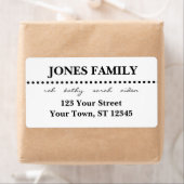 Modern retouradres-etiket etiket (Insitu)