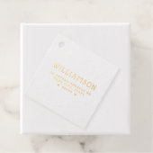 Modern retouradres met zelfinking bedankjes labels (Met doos)