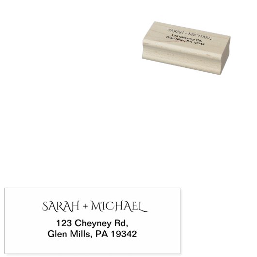 Modern retouradres 	rubberstempel (Gestempeld)