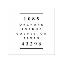 Modern retouradres Vetgedrukte typografie