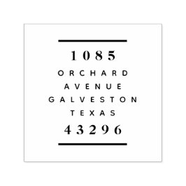 Modern retouradres Vetgedrukte typografie Zelfinktende Stempel