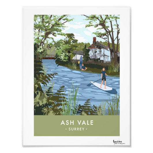 Modern Retro Ash Vale Poster (Voorkant)