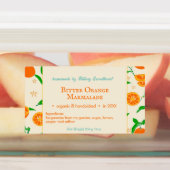 Modern Retro Bergamote Oranje marklabels Labels (Aangebracht)