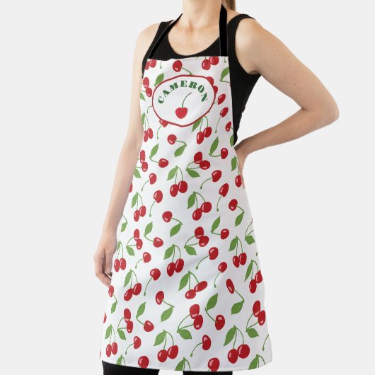 Modern Retro Cherry Pattern Personalized Schort (Insitu)