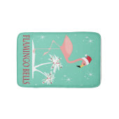 MODERN  RETRO CHRISTMAS FLAMINGO BADMAT (Voorkant)