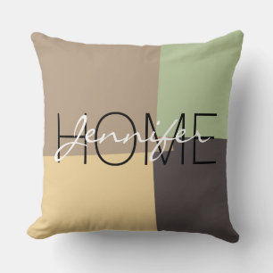 Modern Retro Color Geometric Pattern #20 Kussen