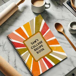Modern Retro Custom Favoriete College Recept Boek