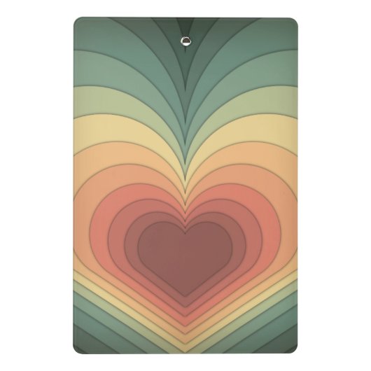 Modern Retro Funky Romantisch Schattige Mini Klemb Mini Klembord (Achterkant)