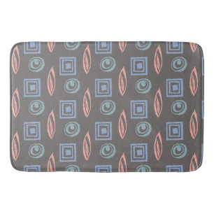 Modern Retro geïnspireerd Patroon Blue Mint Roos G Badmat