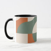 Modern Retro Geometric Frosted Glass Mug (Gauche)