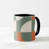 Modern Retro Geometric Frosted Glass Mug (Devant droit)
