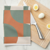 Modern Retro Geometric Kitchen Towel Theedoek (Quarter Fold)