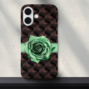 Modern Retro Geometrisch Roos Choker Maximalist Ho iPhone 16 Hoesje