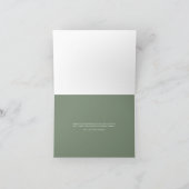 Modern Retro Groovy Floral Baby shower Bedankkaart (Binnen)