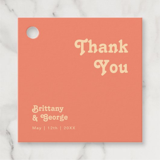 Modern Retro | Koraal Dank u voor de labels (Voorkant)