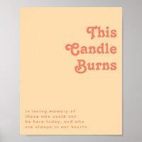 Modern Retro | Oranje crème Deze kaars branden