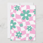 Modern Retro Pastel Oh Baby Shower Invitation (Dos)