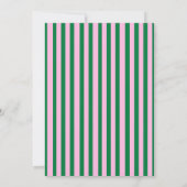 Modern Retro Striped Wedding Invitation (Dos)