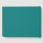 Modern Retro | Teal Trouwboek voor gasten Gastenboek (Achterkant)