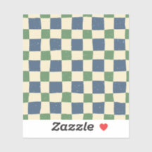 Modern Retrogingham Blauw Roze Scrapbook patroon