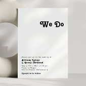 Modern Retrolettering we weddenschappen uitnodigen Kaart