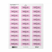  modern Return Address Labels Elegant Script (Full Sheet)