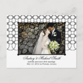 Modern Rings Wedding Aankondiging/Save the Date Aankondigingskaart (Voorkant)