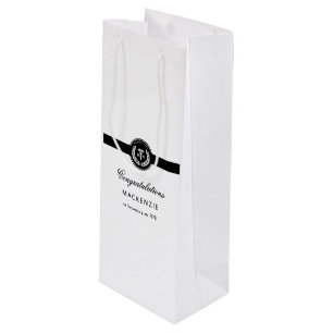Modern RN Nursing School Afstuderen Custom Wijn Cadeautas