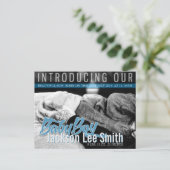 Modern Rock Nouveau bébé garçon Modèle photo carte (Debout devant)