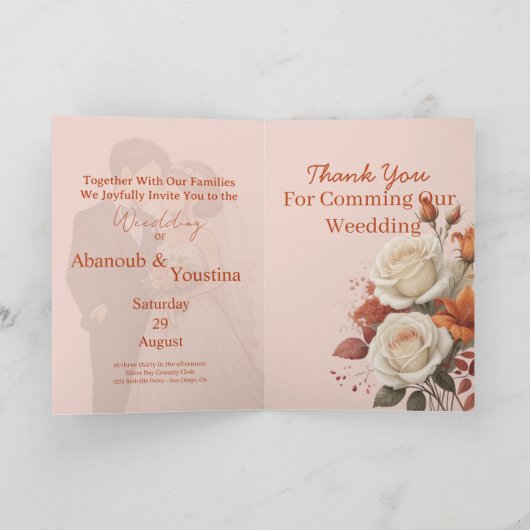 Modern Romance with Timeless Elegance Kaart (Binnen)